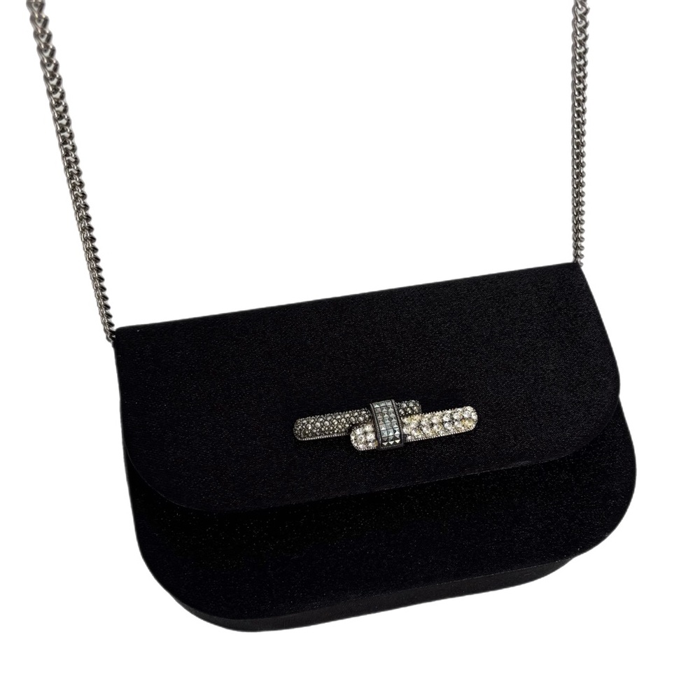 Judith Jack Black Clutch with Marcasite and Rhinestone Accents - Picture 2 of 6